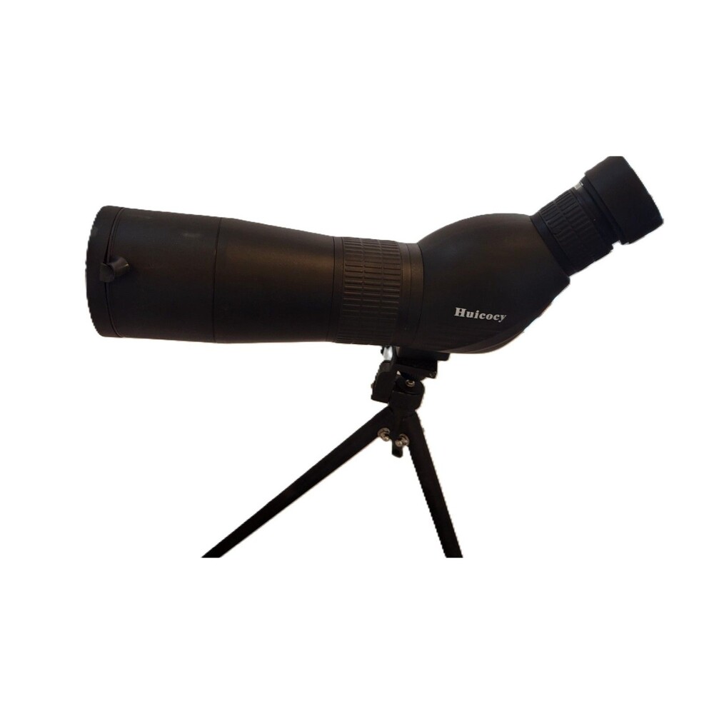 Huicocy 20-60x60 Angled Spotting Scope Tripod Carry Case Birding Hunting
